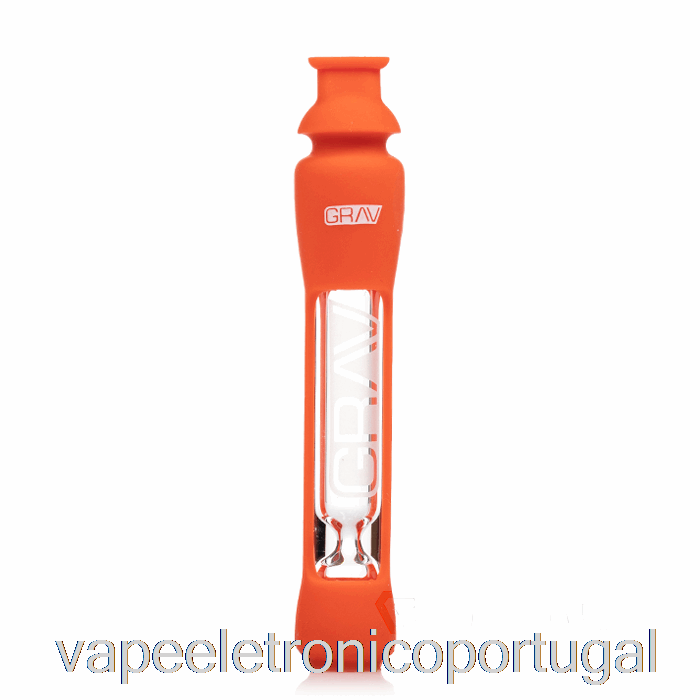 Vape Eletronico Grav 12mm Provador Com Pele De Silicone Laranja Escarlate